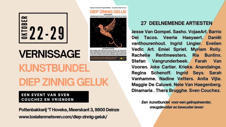 Kunstbundel Groepsexpo ”Diep Zinnig Geluk”